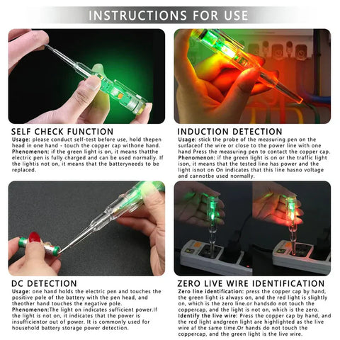 Dual Circuit Voltage & Current Tester (High Quality)